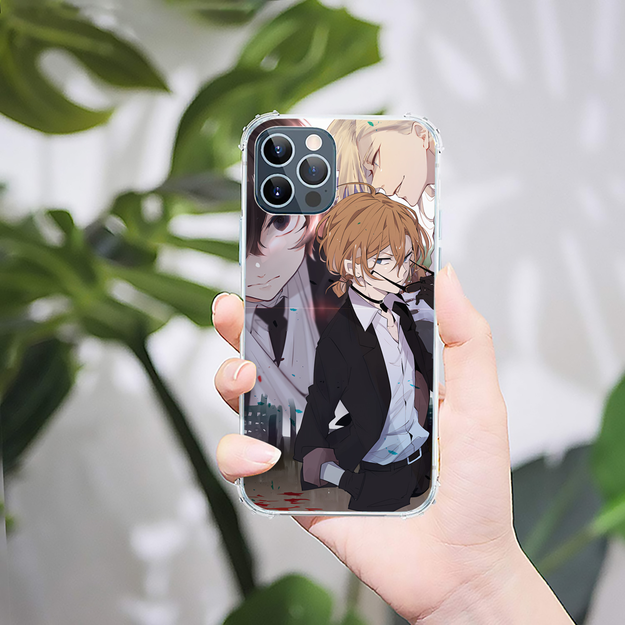 （画像用） 文豪ストレイドッグス Bungo Stray Dogs 【iPhone 12シリーズ対応】透明スマホケース（クリアソフトケース）